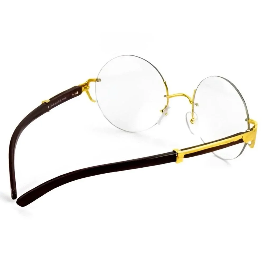 Rimless Round Clear Lens Women Sunglasses Style Buffs Trendy Female‎ Lentes 2026